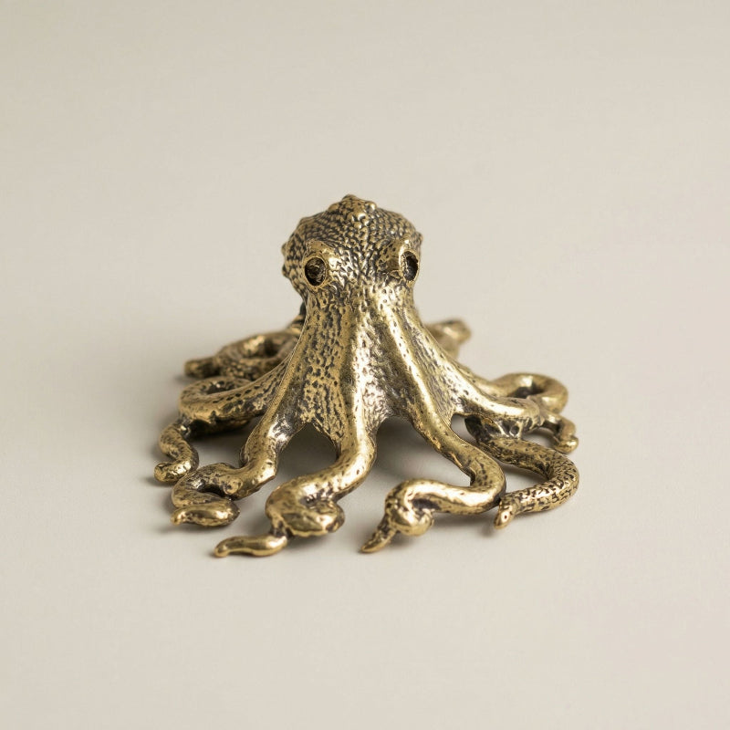 Nautical Elegance – Artisan Crafted Brass Octopus Figurine