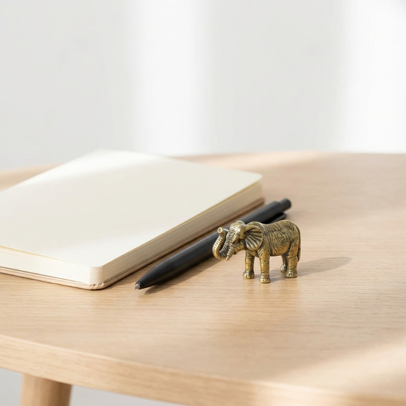 Majestic Brass Elephant Figurine for Elegant Home Styling