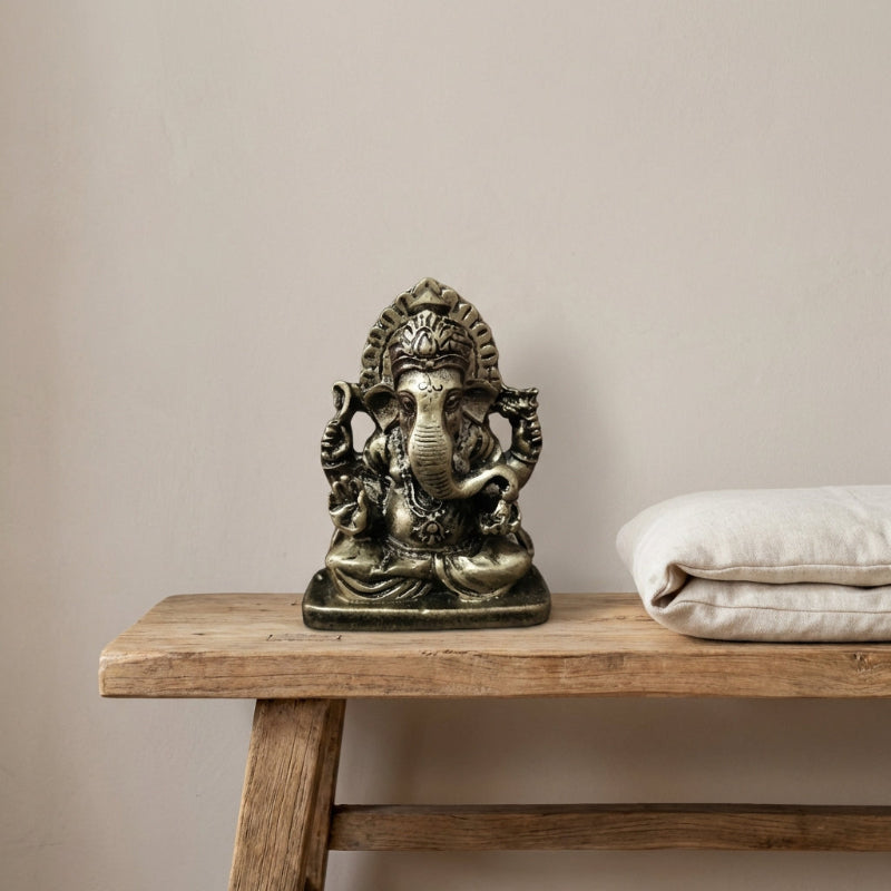 Elegant Resin Elephant Statue for Good Fortune and Abundance