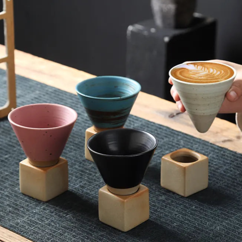 Sleek Ceramic Espresso Mug, 200ml Capacity, Smooth Finish