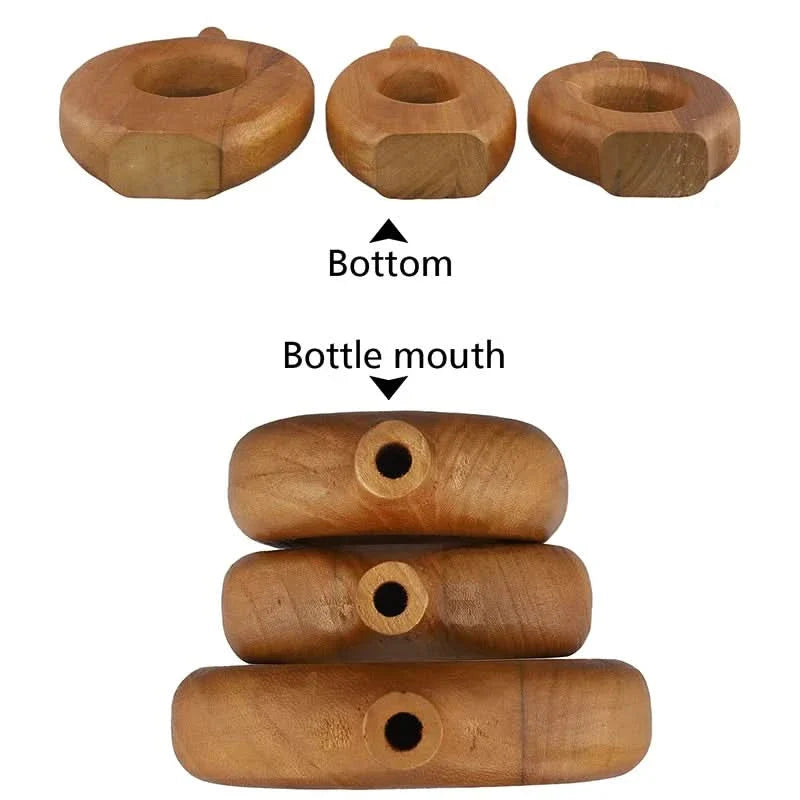 Elegant Wooden Vase – Handcrafted Home Decor Accent