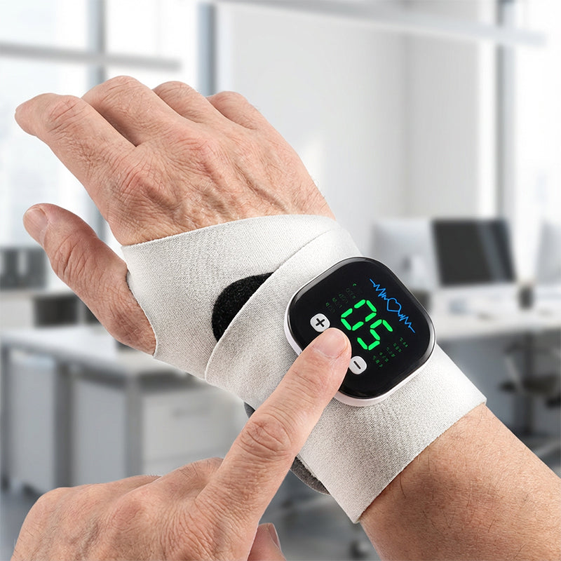 Wrist Massage Device | Adjustable Intensity | Breathable Support | FlexPulse