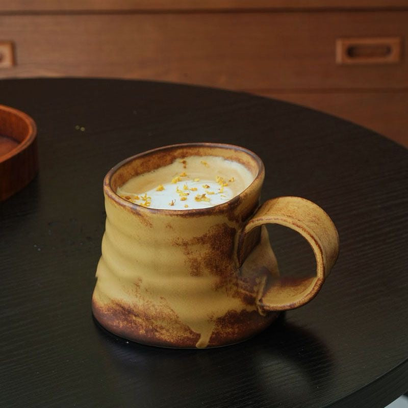 Artisan Crafted 4-Inch Earthy Coffee and Tea Mug