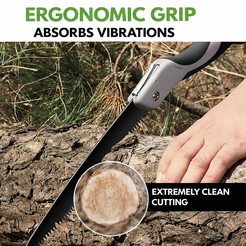 Folding Handsaw for Outdoor Use | Precise Wood Cutting