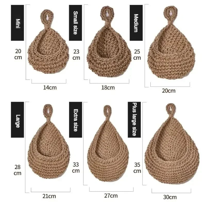 Handmade Woven Storage Basket for Chic Kitchen Organization