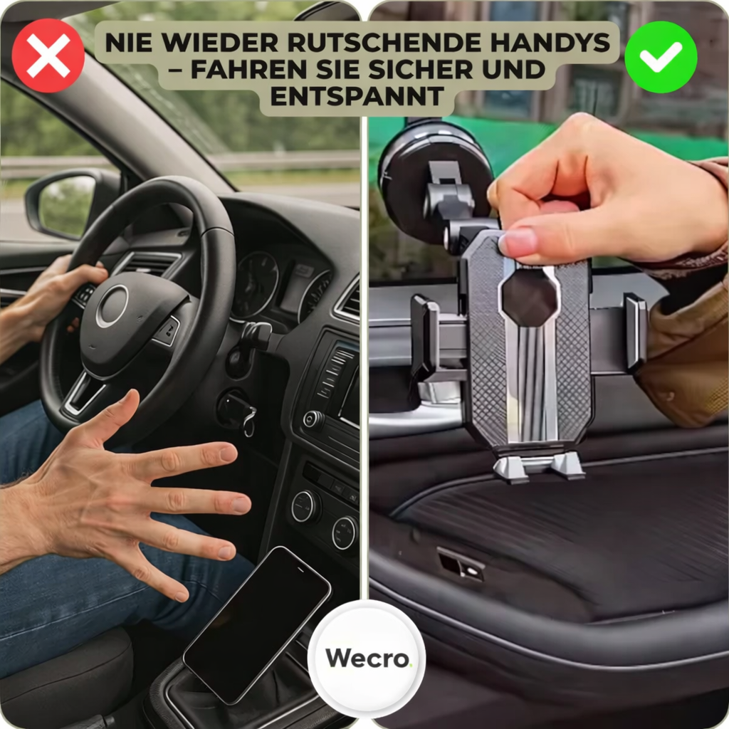 Phone Mount with Suction Cup & 360° Rotation