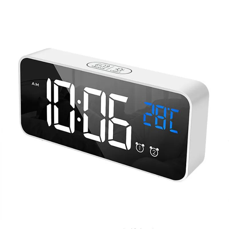 SyncWave Smart Alarm Clock with Music & Climate Display