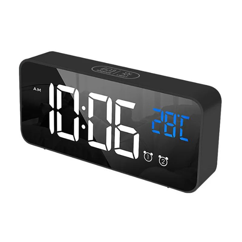 SyncWave Smart Alarm Clock with Music & Climate Display