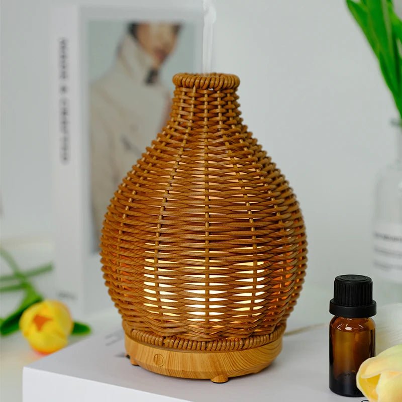 Compact USB Rechargeable Aromatherapy Diffuser with Soft Glow