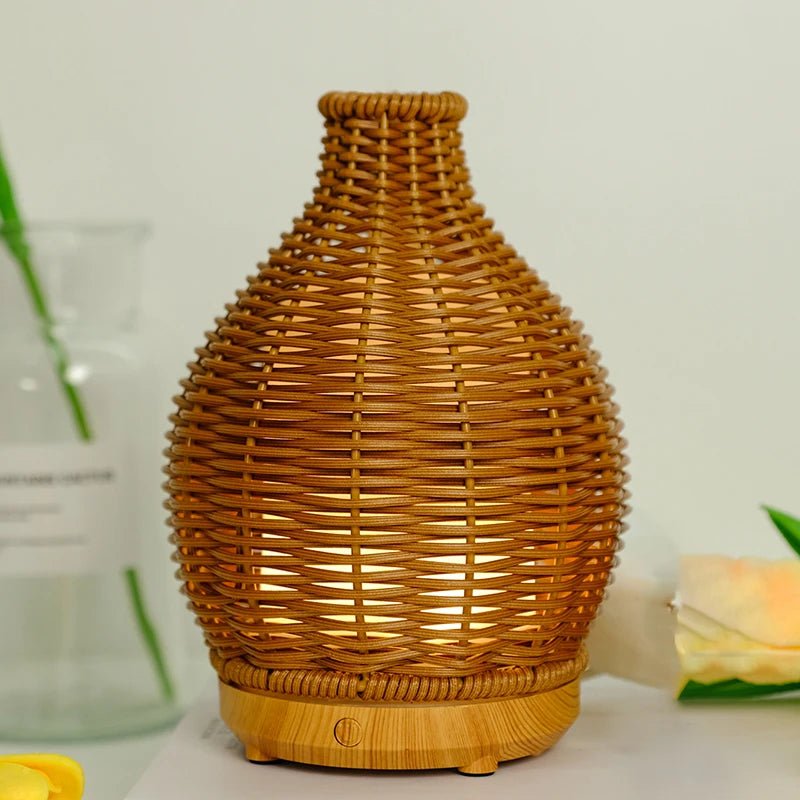 Compact USB Rechargeable Aromatherapy Diffuser with Soft Glow