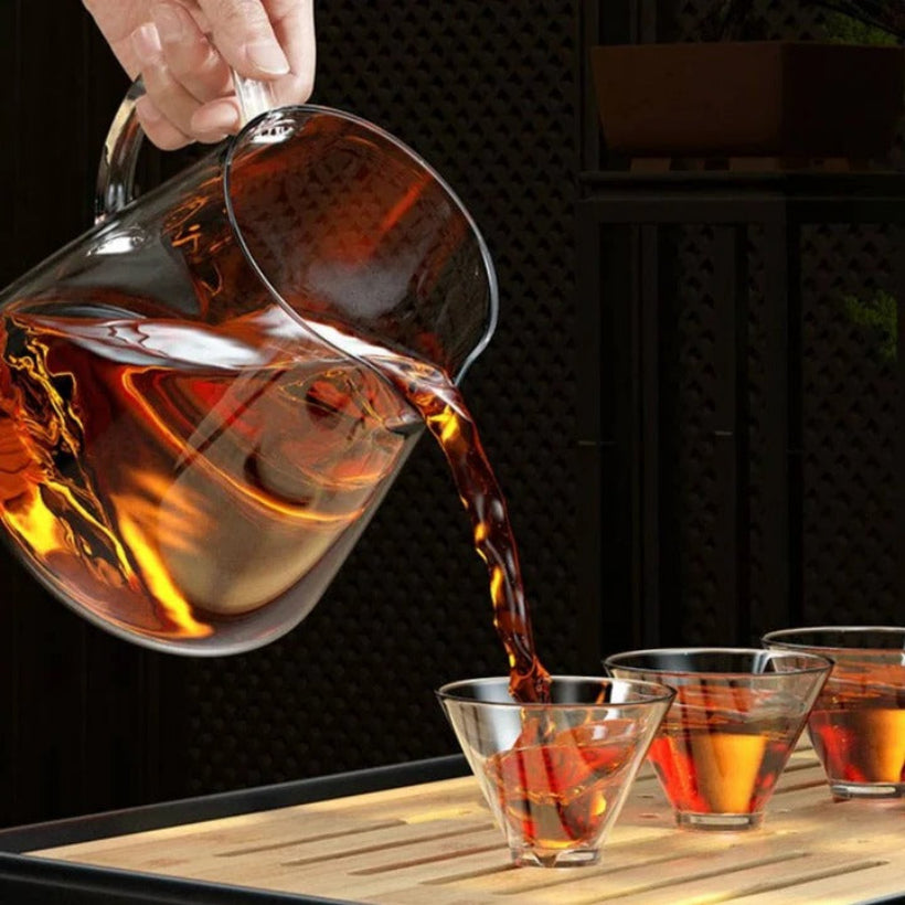 Elegant Glass Teapot with Stainless Steel Infuser, 45.6 oz