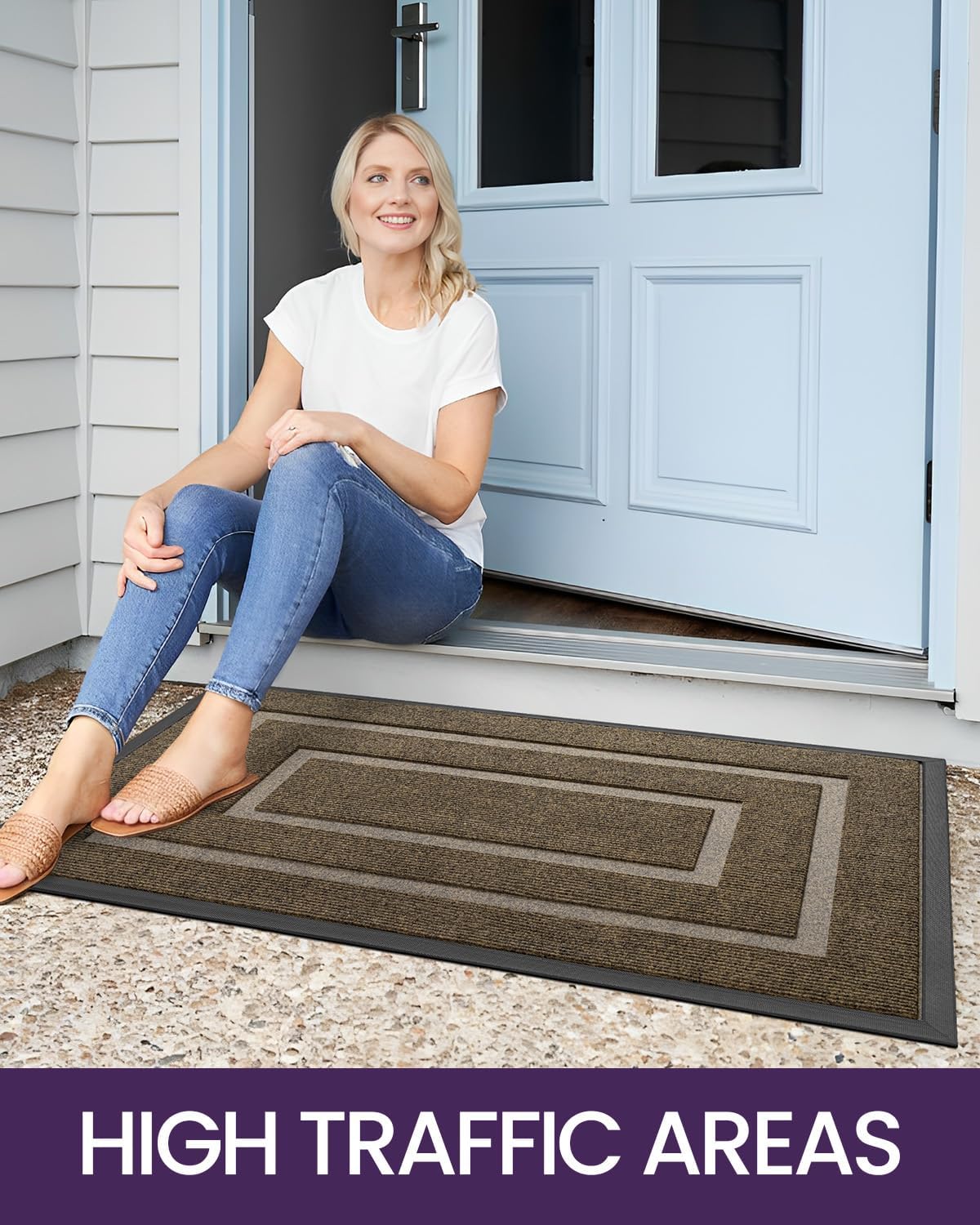 All-Season Non-Slip Waterproof Entrance Mat for Home & Office