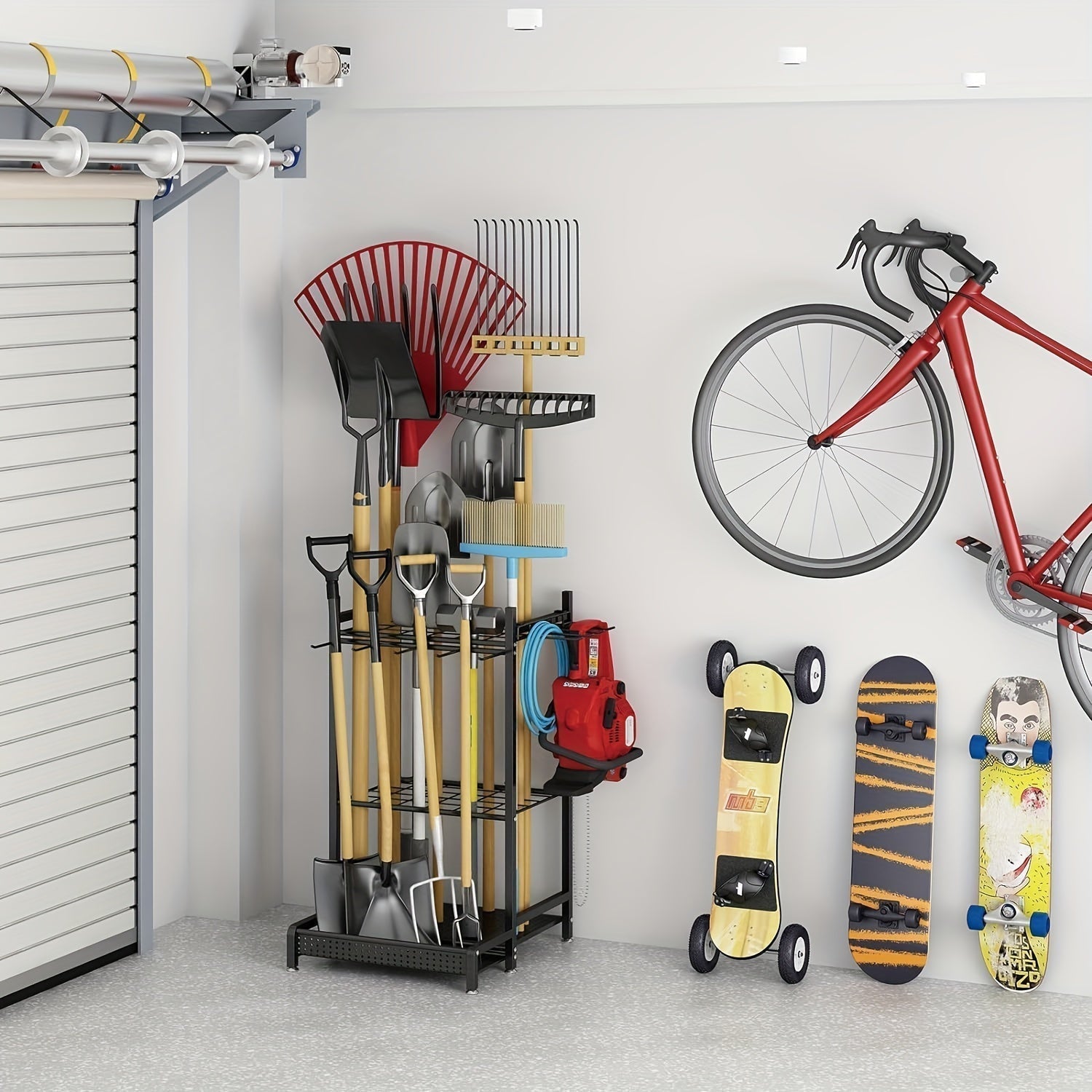 Sturdy Metal Tool Organizer for Outdoor Spaces