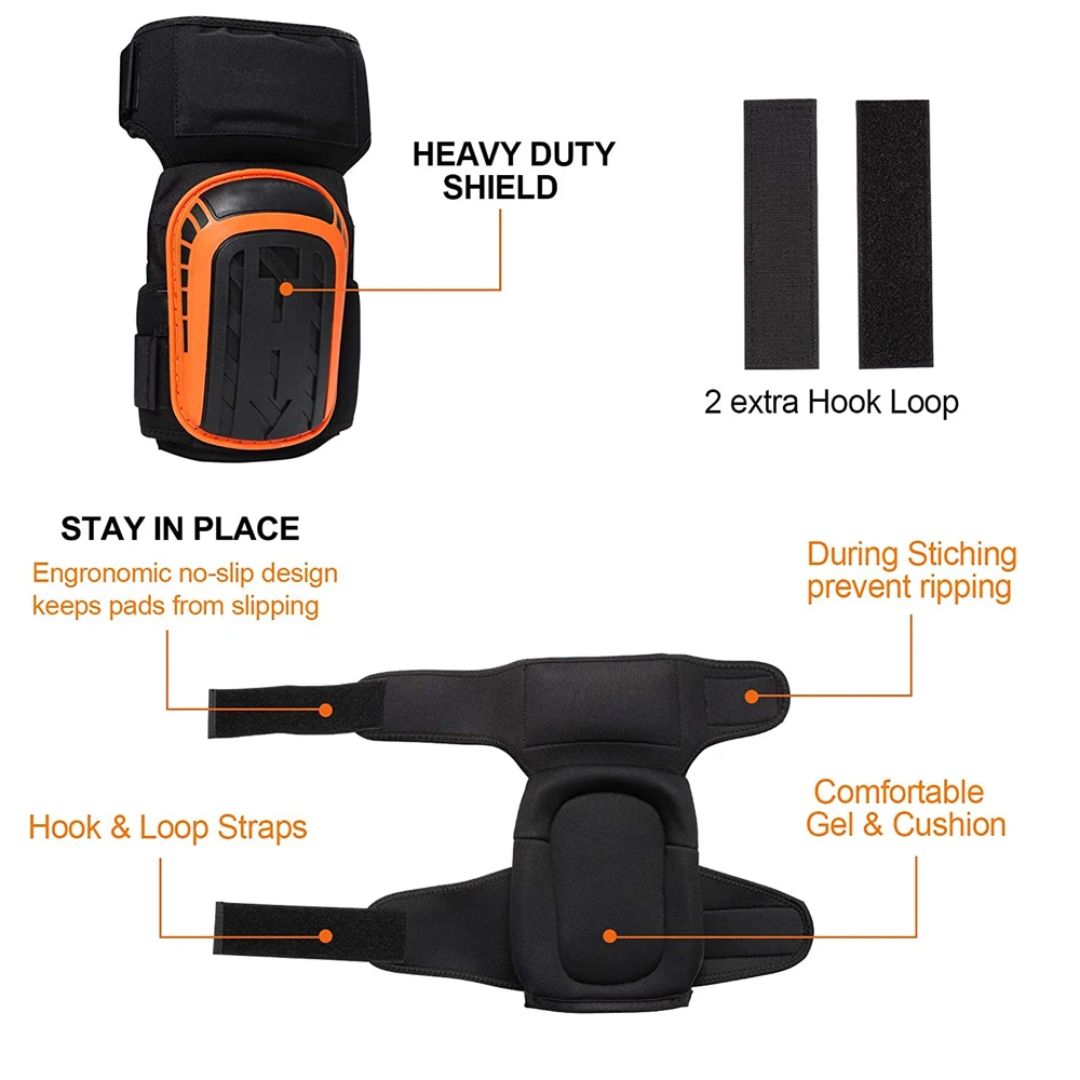 Durable Comfort Knee Guards with Adjustable Secure Fit