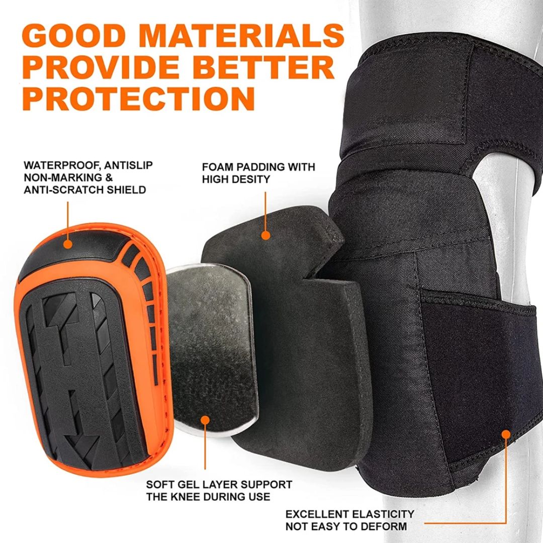 Durable Comfort Knee Guards with Adjustable Secure Fit