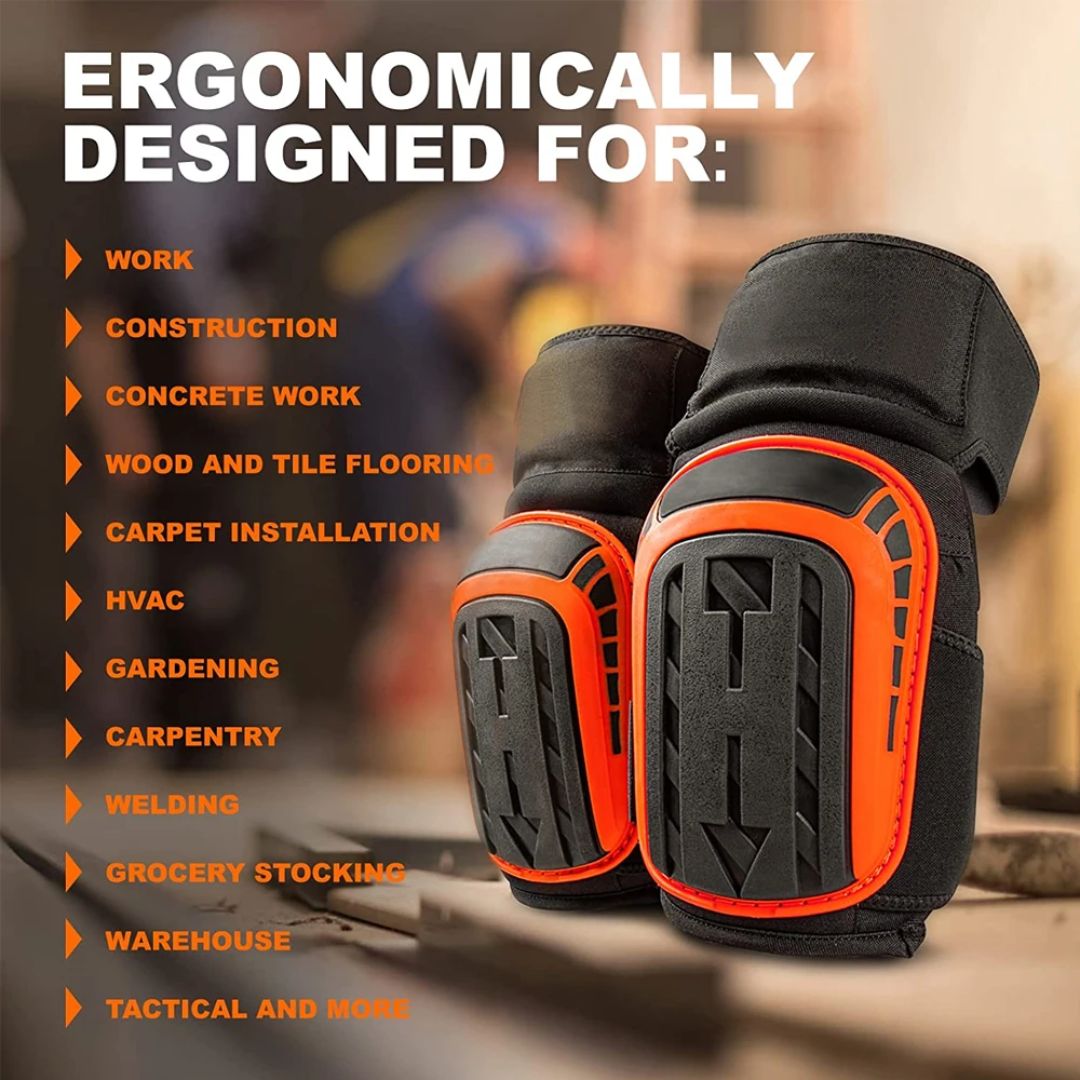 Durable Comfort Knee Guards with Adjustable Secure Fit