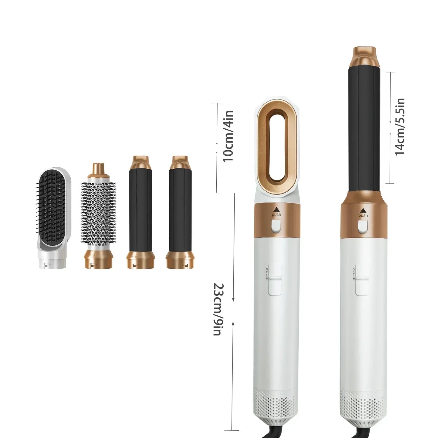 Hot Air Brush | Multi-Styling Attachments | Ionic Anti-Frizz Technology