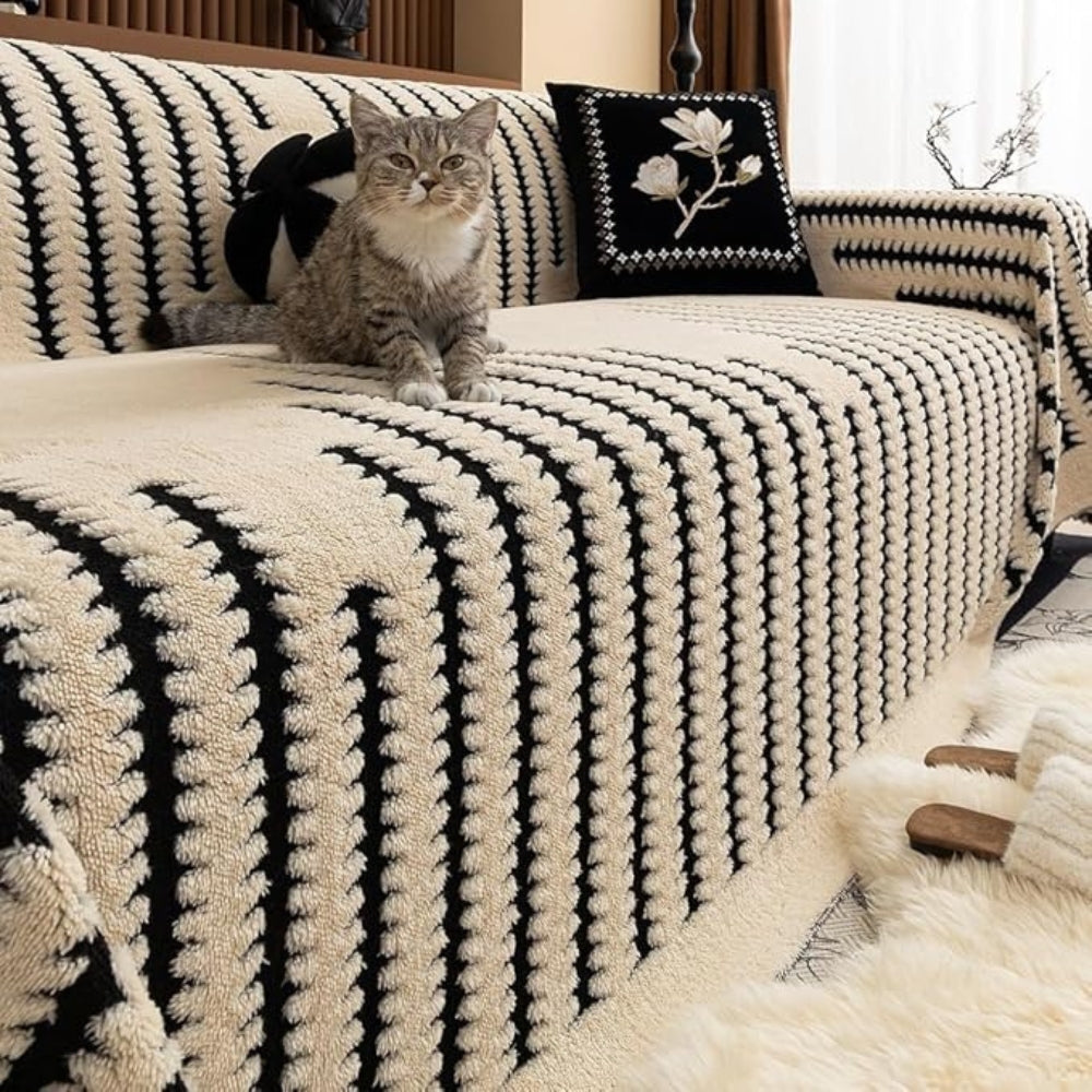 CozyWrap - Textured Non-Slip Sofa Protector Cover