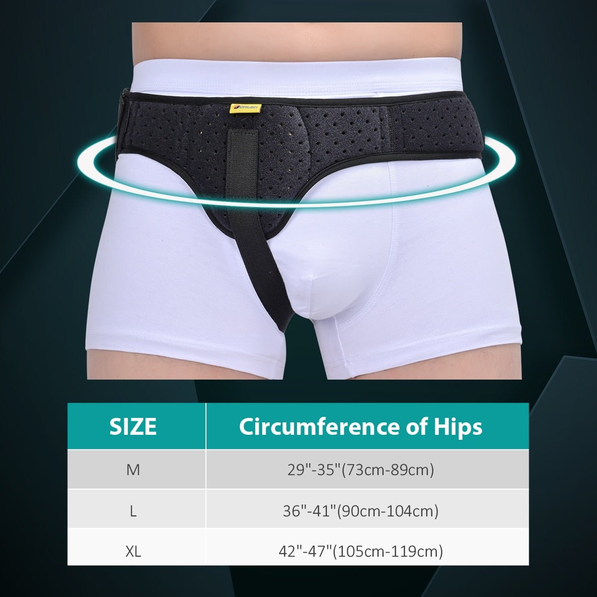 Adjustable Hernia Relief Support Strap with Comfort Pad
