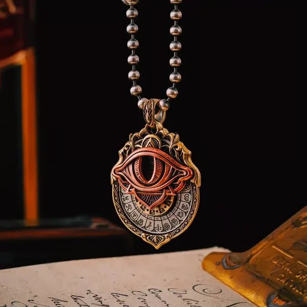 Men's Pendant Necklace | Mystical Eye Design | Vintage Style