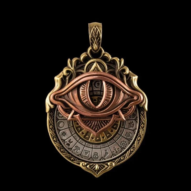 Men's Pendant Necklace | Mystical Eye Design | Vintage Style