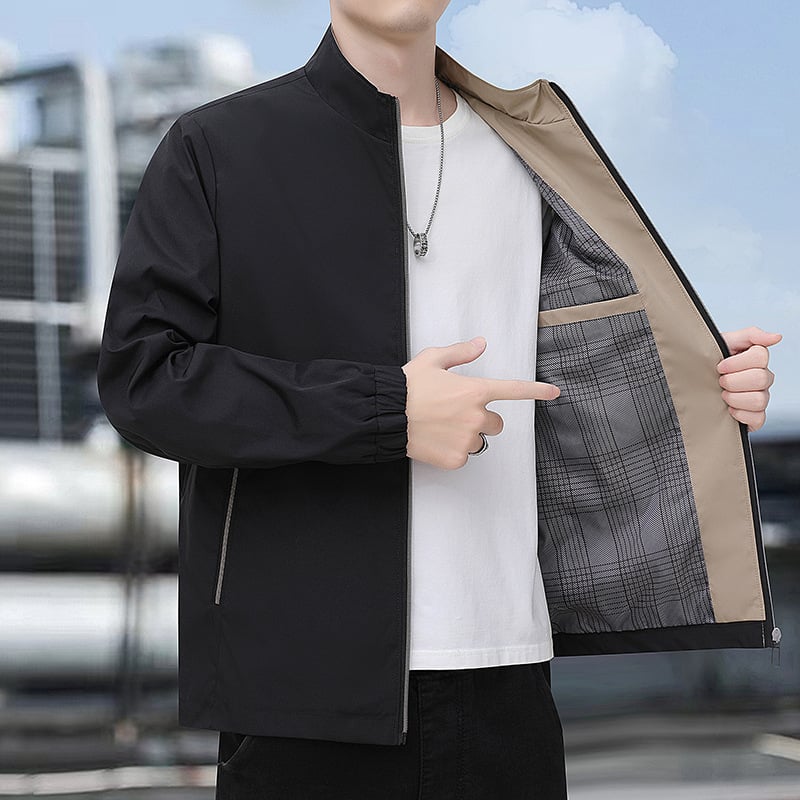 Men's Stand Collar Jacket – Effortless Style and Reliable Comfort for Active Living