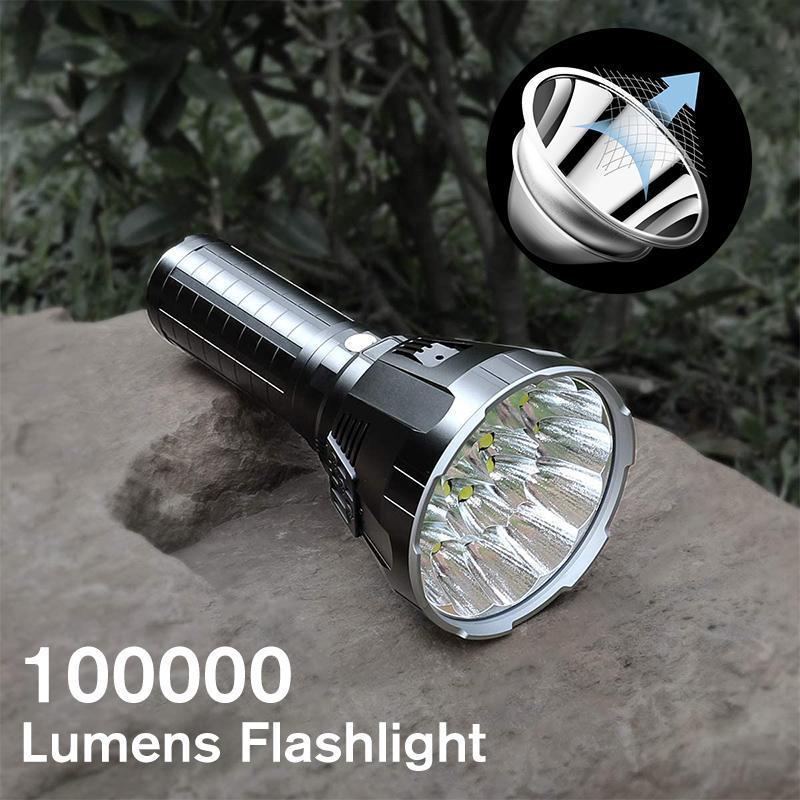 Ultra-Bright Rechargeable LED Torch with Waterproof Protection