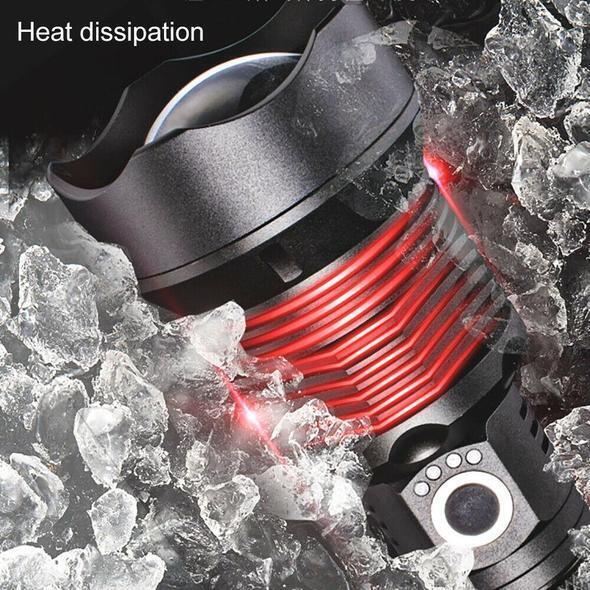 Ultra-Bright Rechargeable LED Torch with Waterproof Protection
