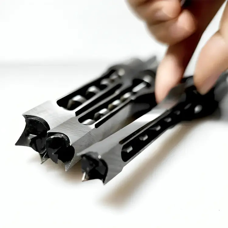 Wood Drill Bit Set for Square Dowel - CNC Milling with Chip Removal