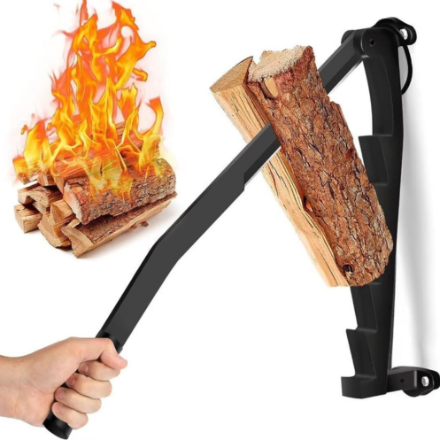 Wood Splitter | Lever Mechanism | Safe Splitting | Carbon Steel