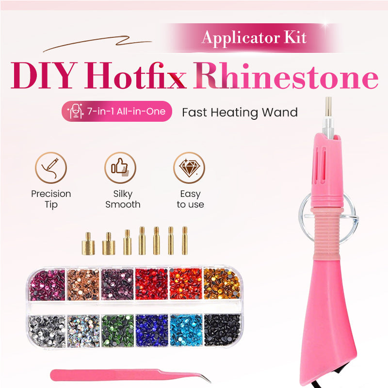 7-in-1 Applicator Hotfix Rhinestone Set | Quick Heating | Precision Tips