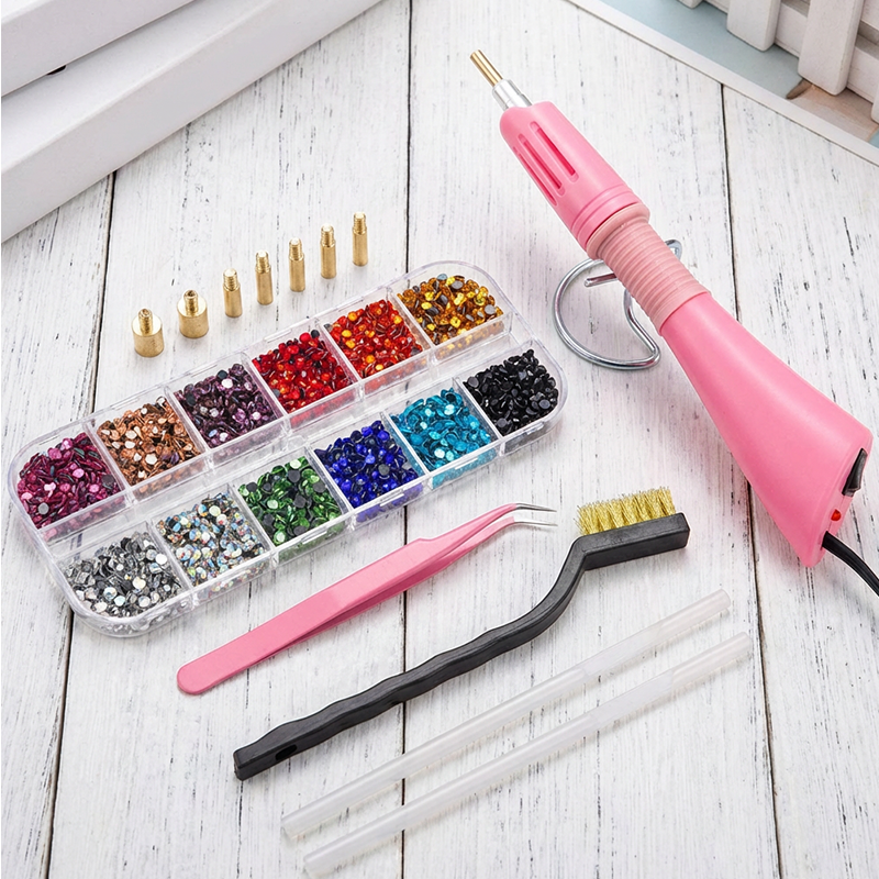 7-in-1 Applicator Hotfix Rhinestone Set | Quick Heating | Precision Tips