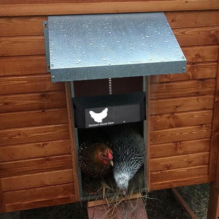 Chicken Coop Door System with Light Sensor, Waterproof and Predator Protection