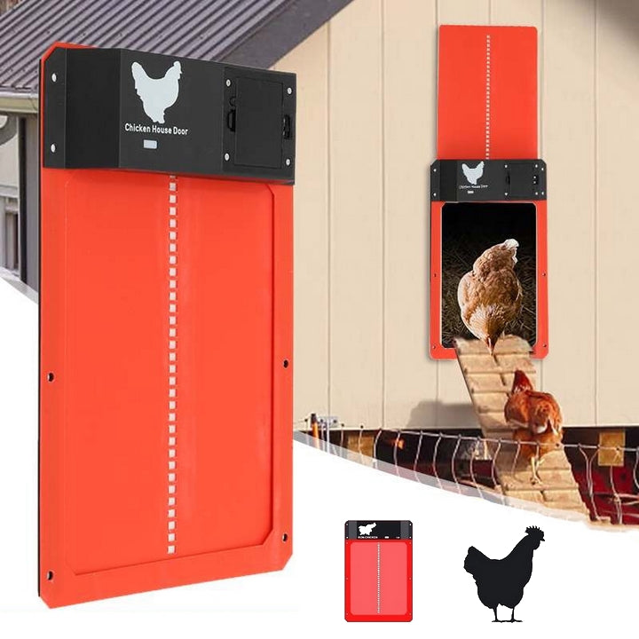 Chicken Coop Door System with Light Sensor, Waterproof and Predator Protection