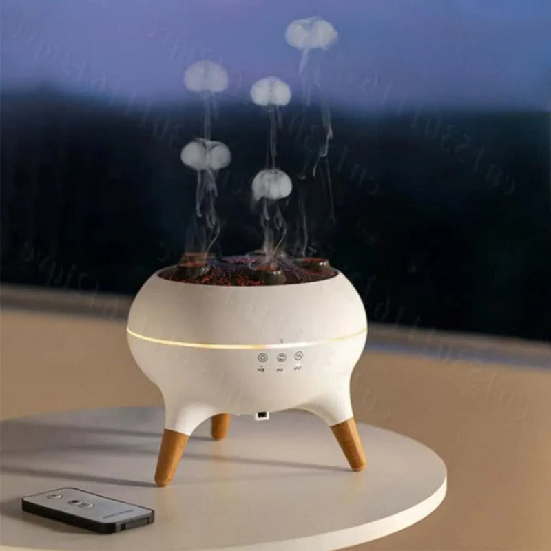 SerenityMist Ultrasonic Humidifier with LED Aroma Diffuser