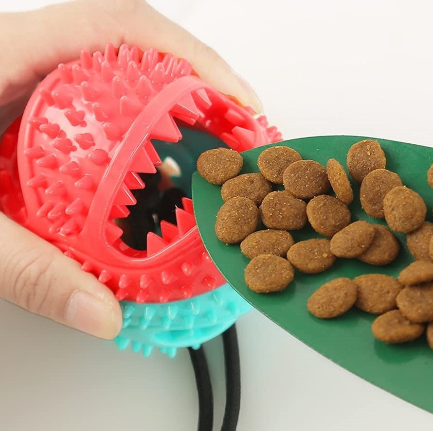 Dog Toy | Suction Cup Ball | Fills with Treats