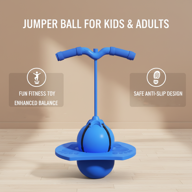 Jump Ball | Non-Slip Surface | Removable Handles