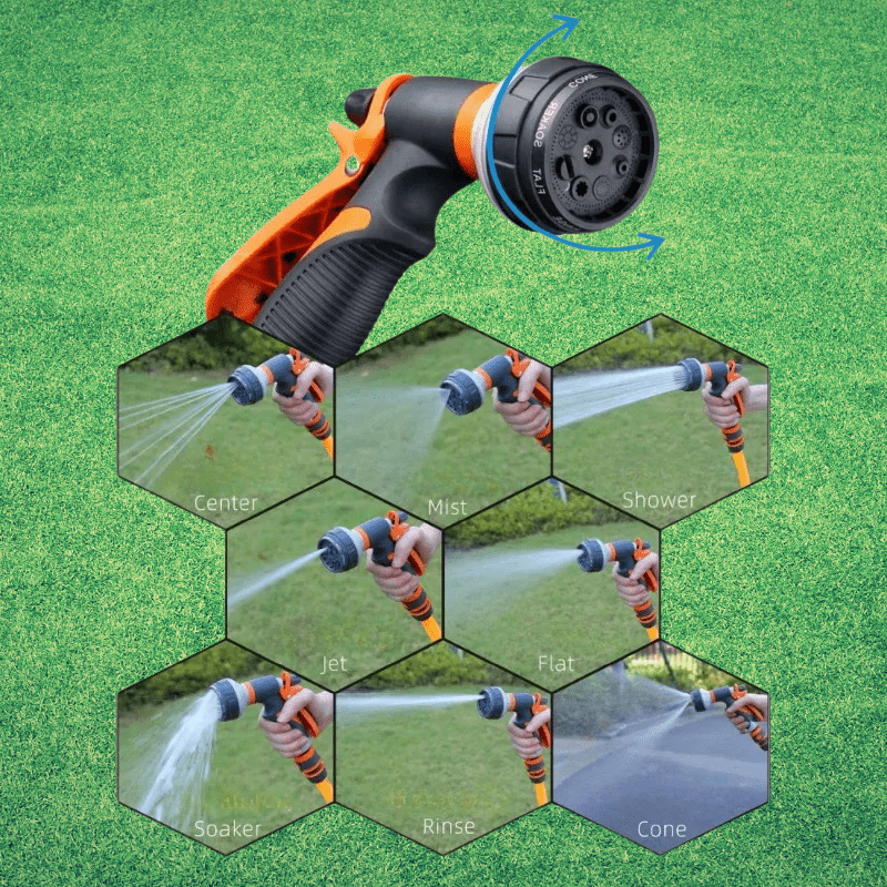 EcoSpray Pro - Versatile 8-Mode Garden Hose Nozzle for Every Task