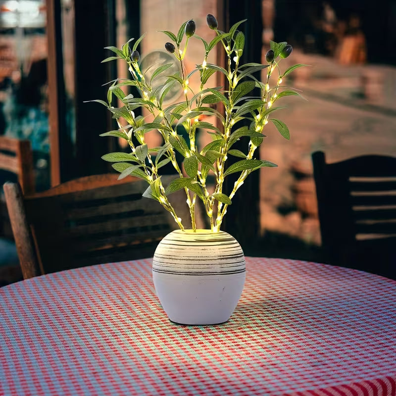 Charming 70 cm LED Olive Branch Light for Elegant Ambiance