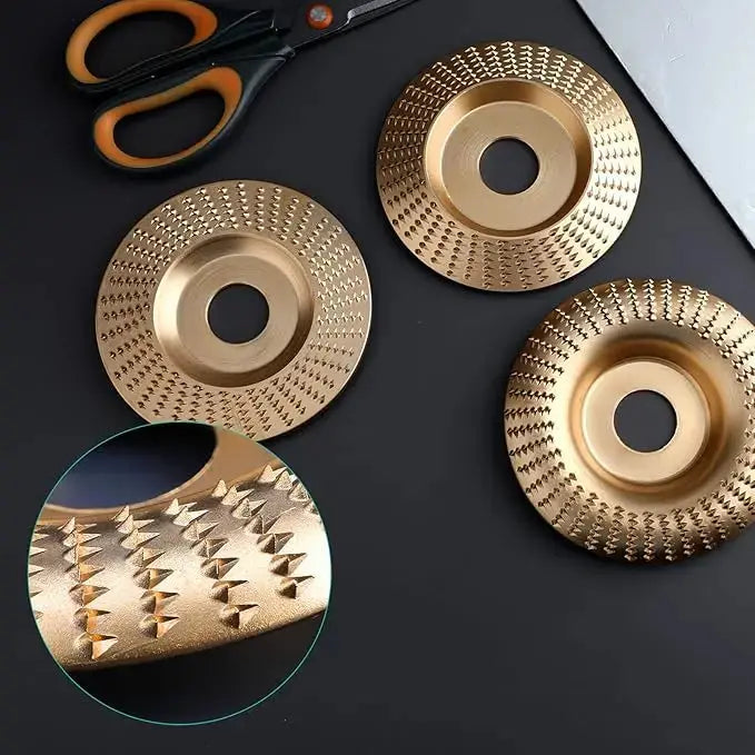 3-Piece Professional Grinding Wheel Set for Woodworking - Industrial Grade