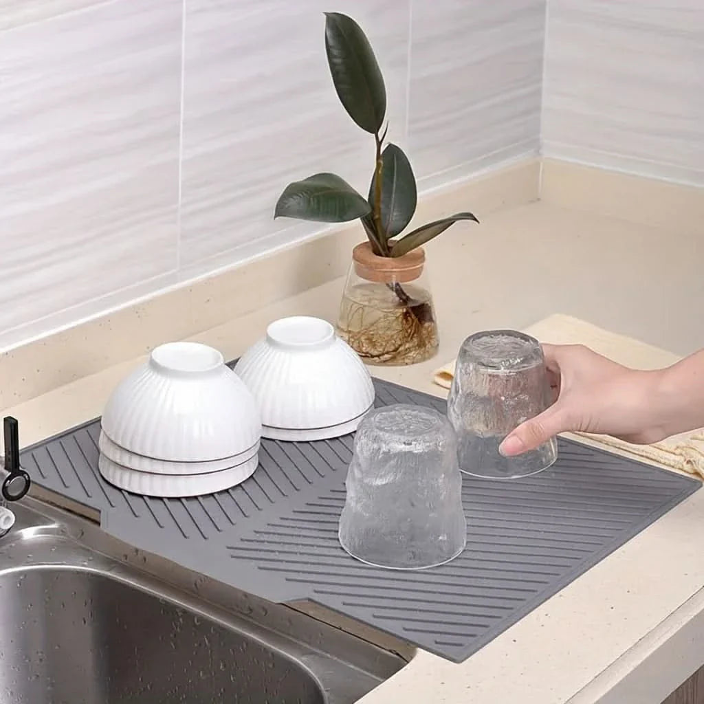 Silicone Dish Drying Mat for Kitchen Use