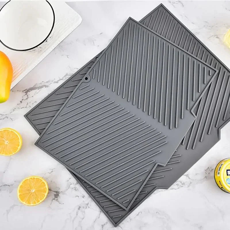 Silicone Dish Drying Mat for Kitchen Use