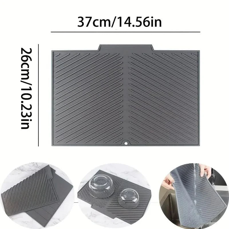Silicone Dish Drying Mat for Kitchen Use