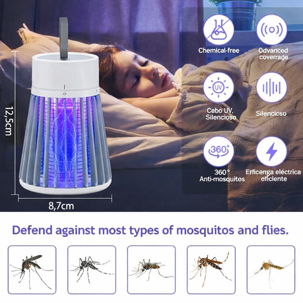 Insect Control Lamp | Quiet Bug Protection | USB Rechargeable