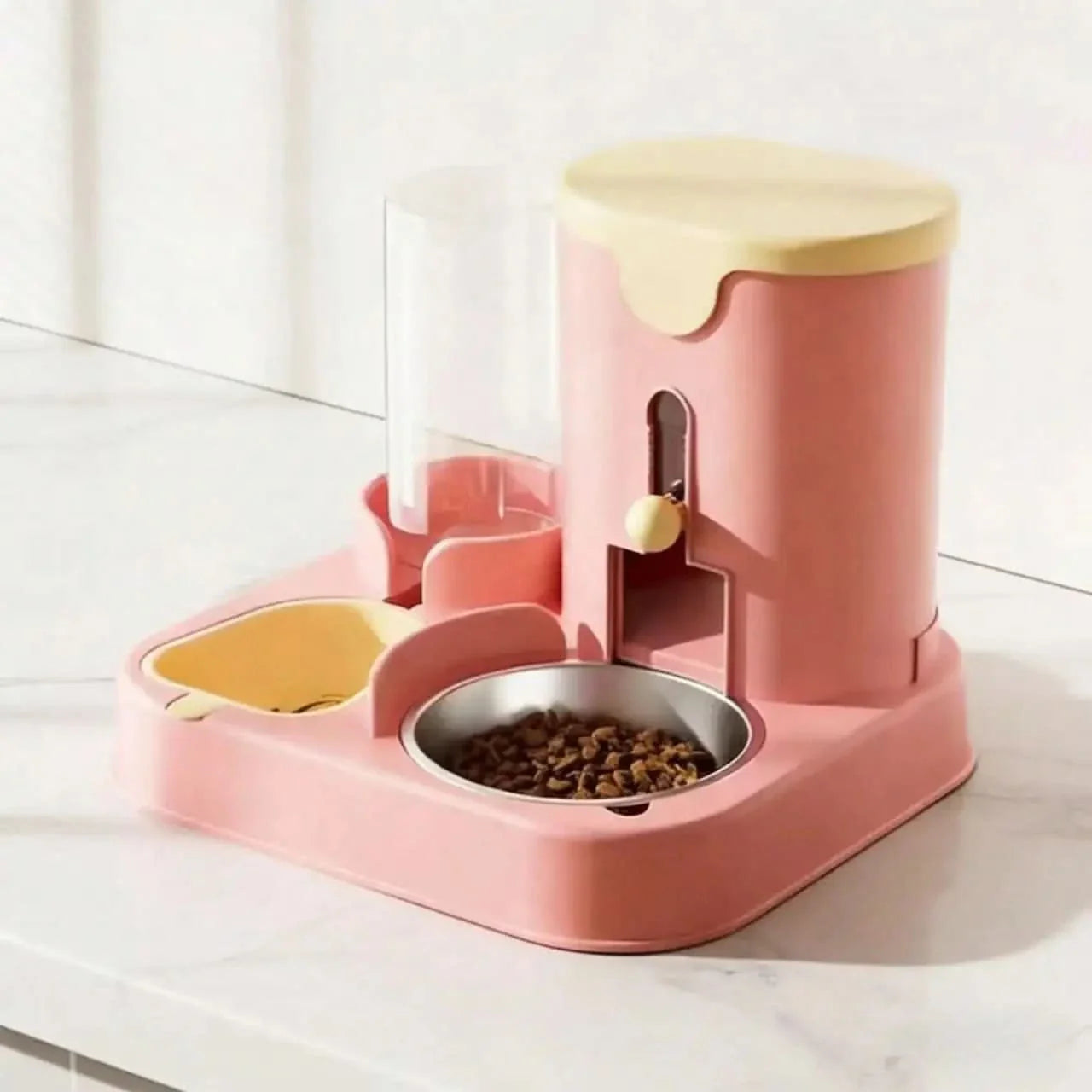 2-in-1 Food and Water Bowl for Pets – Integrated Design