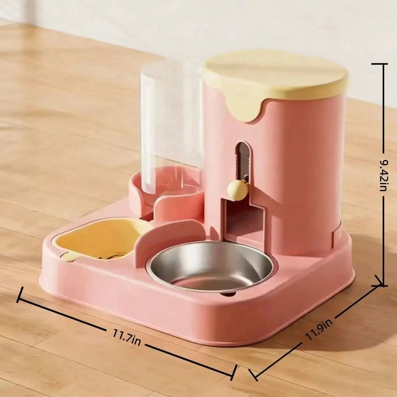 2-in-1 Food and Water Bowl for Pets – Integrated Design