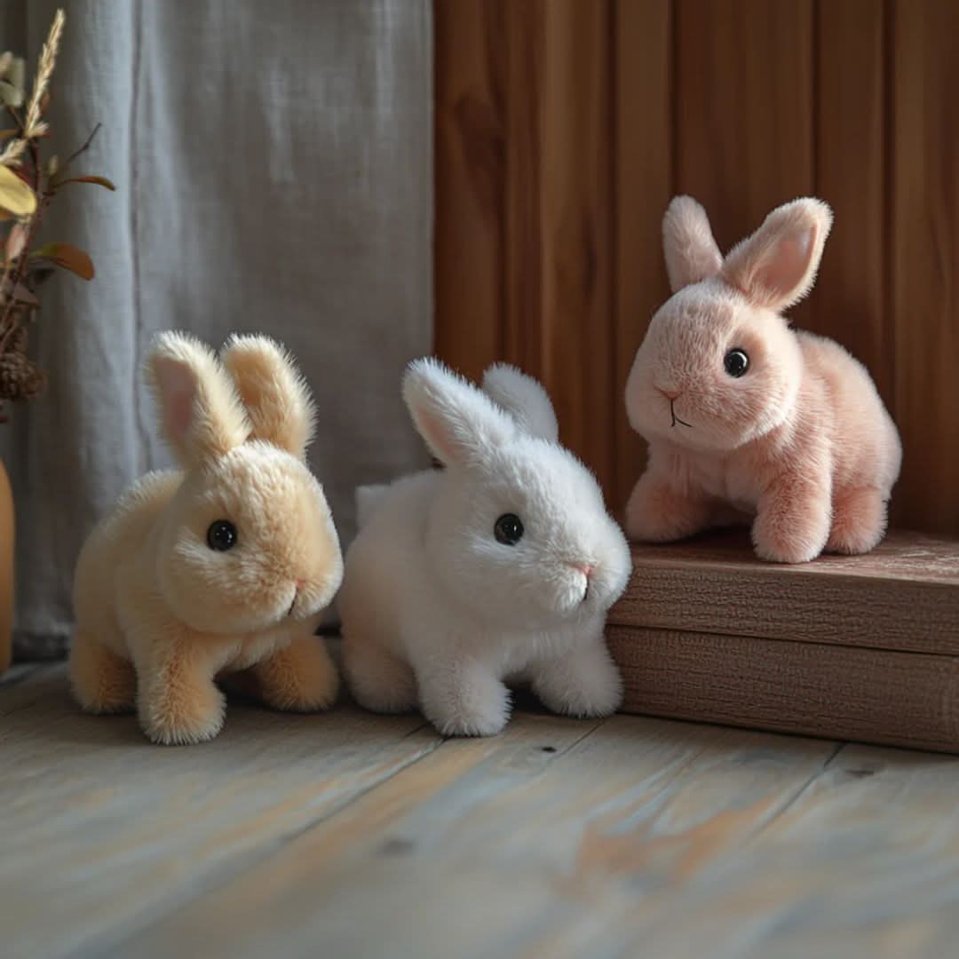 Charming Plush Bunny with Lifelike Movements and Sounds