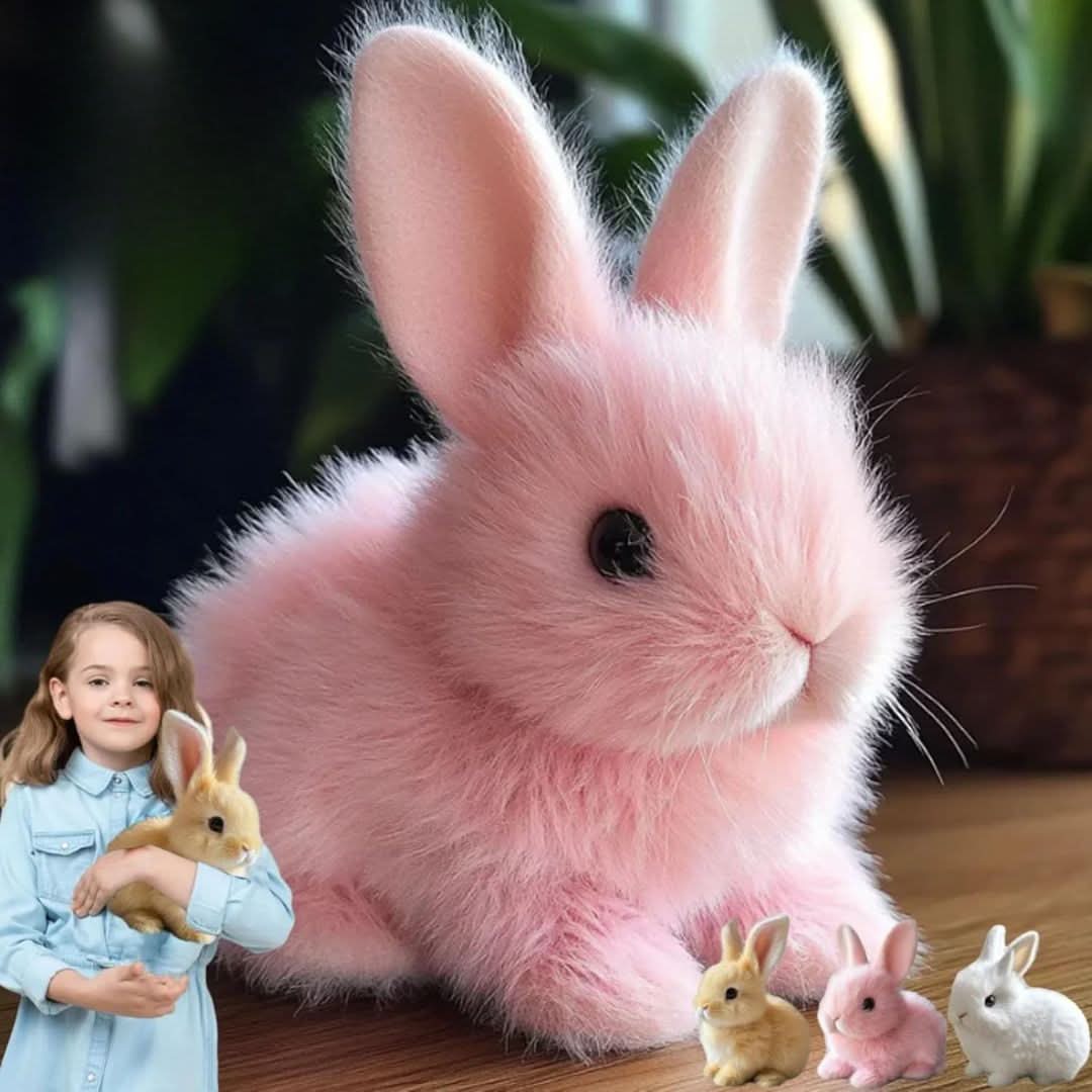 Charming Plush Bunny with Lifelike Movements and Sounds