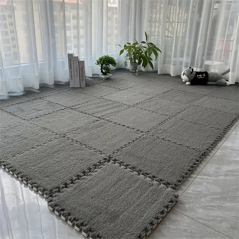 12-Piece Interlocking Foam Floor Mat Set for Comfort & Style