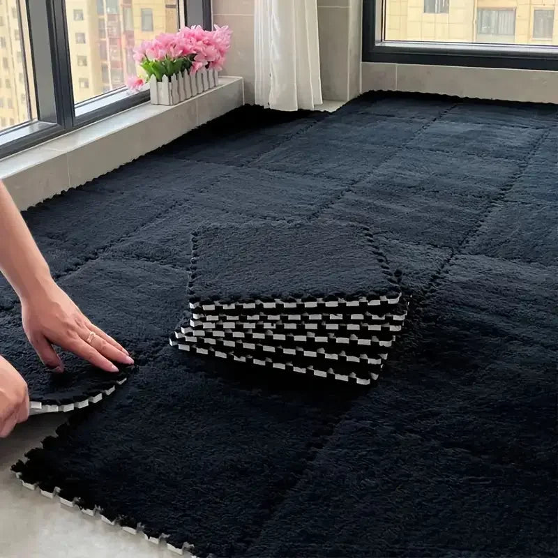 12-Piece Interlocking Foam Floor Mat Set for Comfort & Style